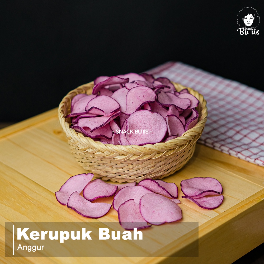 

250gram Kerupuk Buah Anggur Snack Bu Iis Cemilan Sukabumi