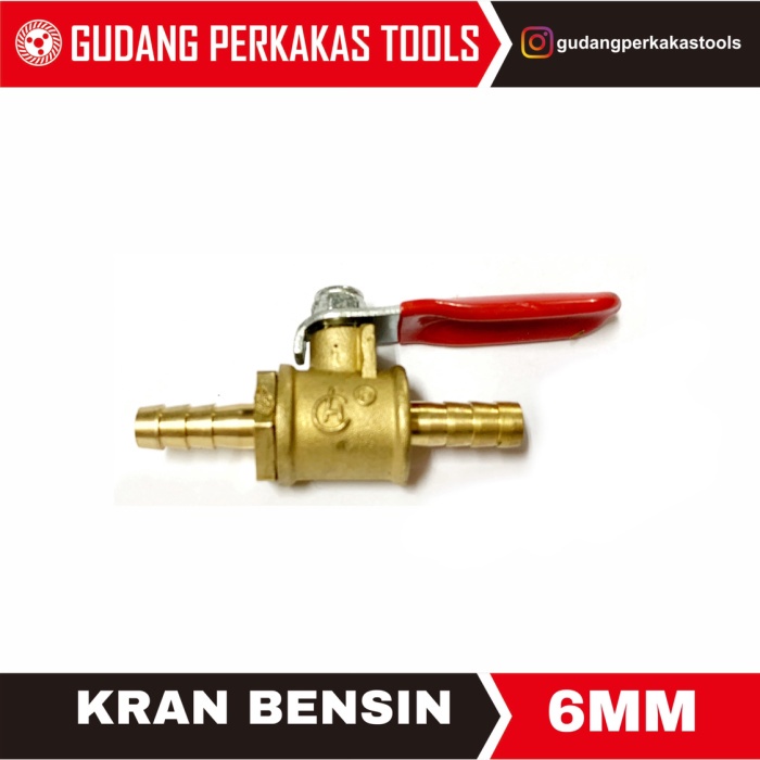 Kran bensin/ kran double selang 6mm