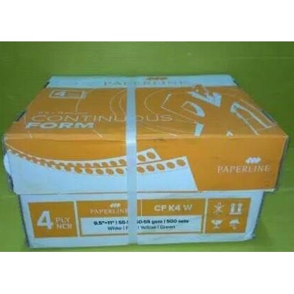 

Continous Form 9,5"X11" (K4 Warna) 4 Rangkap Sinar Dunia/Paperline