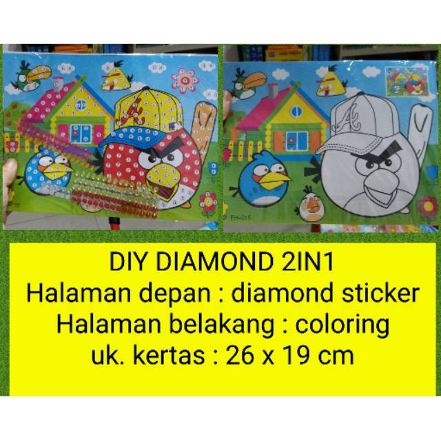 

DIY DIAMOND STICKER 2 IN 1 - DIY STICKER - DIAMOND STICKER - STICKER ANAK