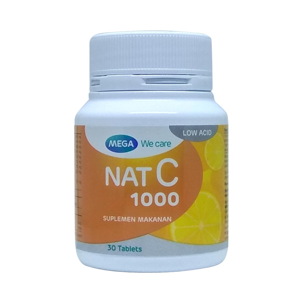 Nat C 1000mg Mega We Care Isi 10 / 30 Tablets Vitamin