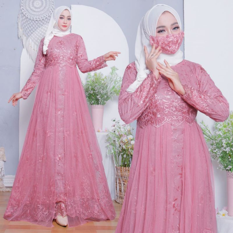 GAMIS LEBARAN MODERN//FASHION MUSLIM//BAJU GAMIS //GAMIS PESTA SERAGAM