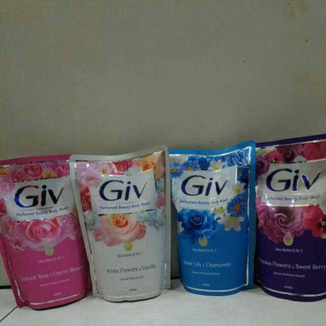 GIV Body Wash Sabun Mandi Cair Refill 400ml