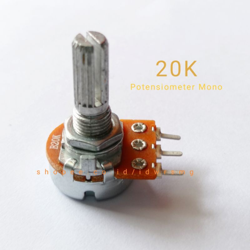 Potensiometer 20K Mono Potensio 20 Kilo Mono 20 K
