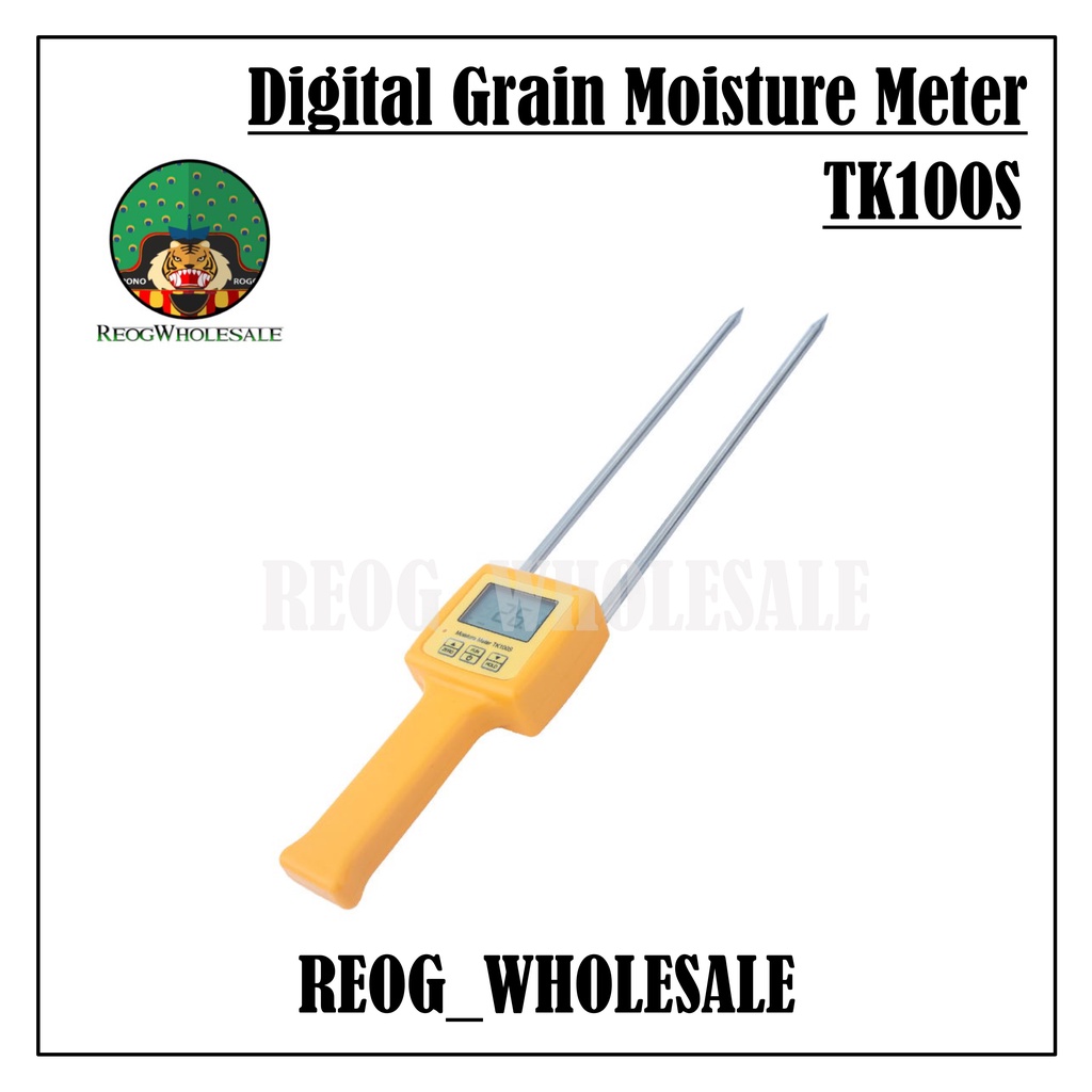 TK100S Digital Grain Moisture Meter Pengukur Kadar Air Untuk Biji/Bubuk Alat Ukur Kelembaban Beras