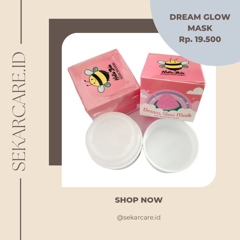 GLOW MASK GEL MEMPERBAIKI SKIN BARIER DAN BIKIN LEMBAB DAN HALUS