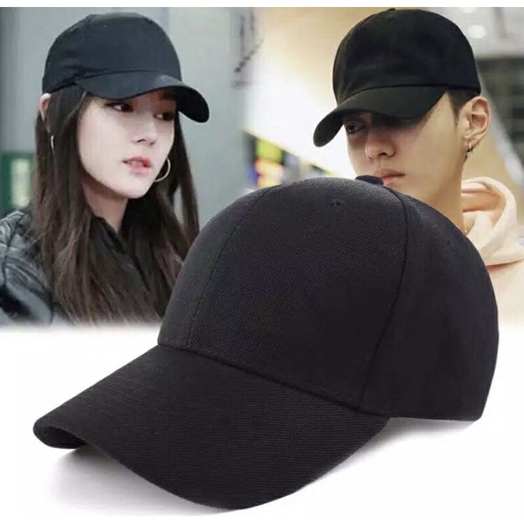 Topi Baseball Polos Terbaru Pria dan Wanita