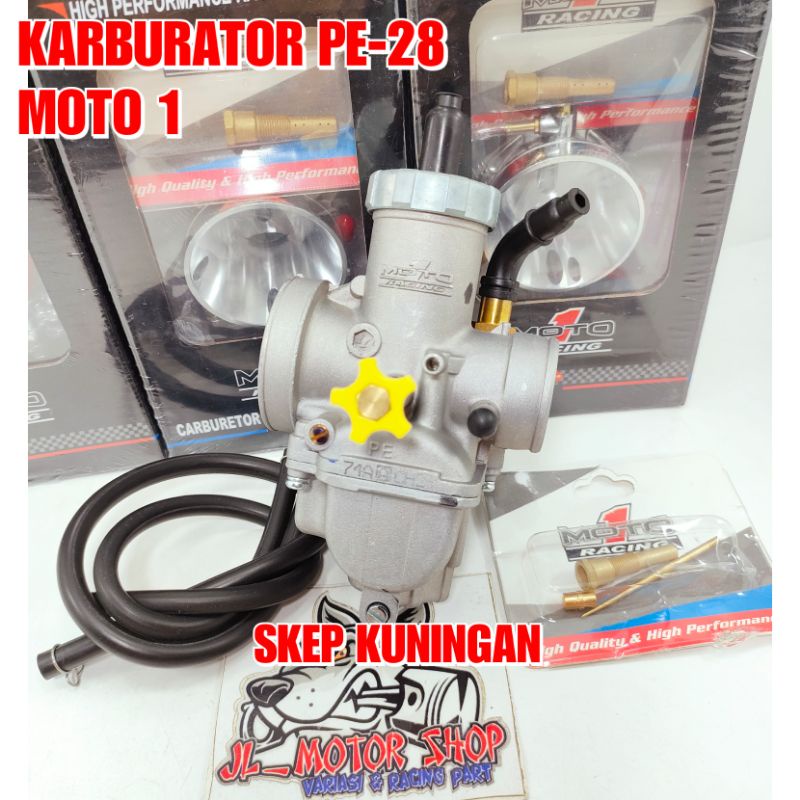 OBRAL KARBU KARBURATOR PE 28 MOTO 1 MOTO1 ORIGINAL NOT UMA CPO NGO SUDCO TK DLL - KARBURATOR PE 28 PE28 MOTO 1 MOTO1 ORIGINAL FREE NOZZLE JET