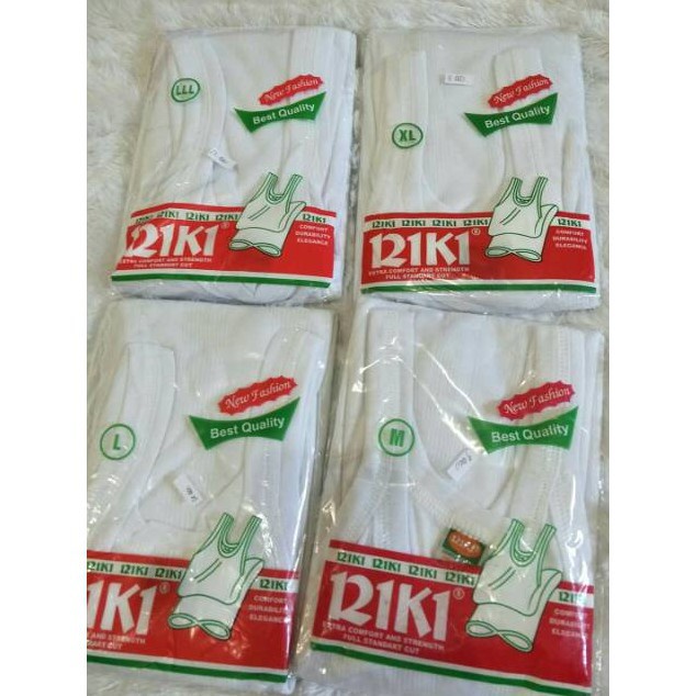 Singlet Pria Dewasa Kaos Dalam Pria RIKI Set Isi 2 Pcs