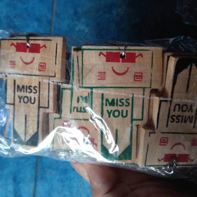 SATU SET GANTUNGAN KUNCI DANBO DUA DIMENSI ISI 20 PCS - SOUVENIR MURAH KHAS JOGJA