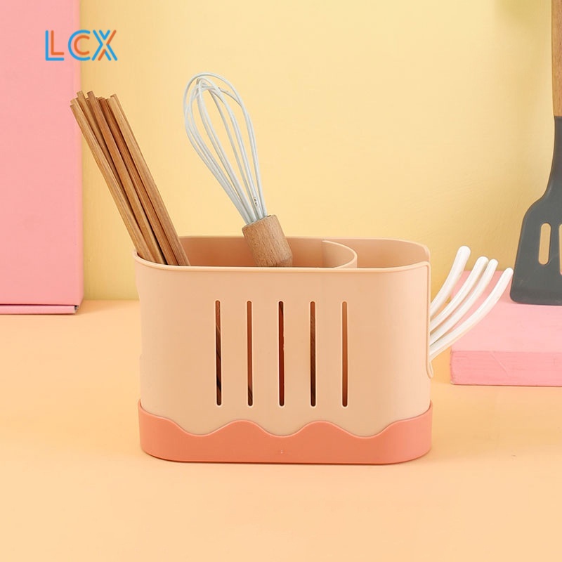 LCX Premium Cutlery Holder Tempat Sendok Garpu Drainer Rak Sendok Garpu Meja Motif Berdiri VS-67