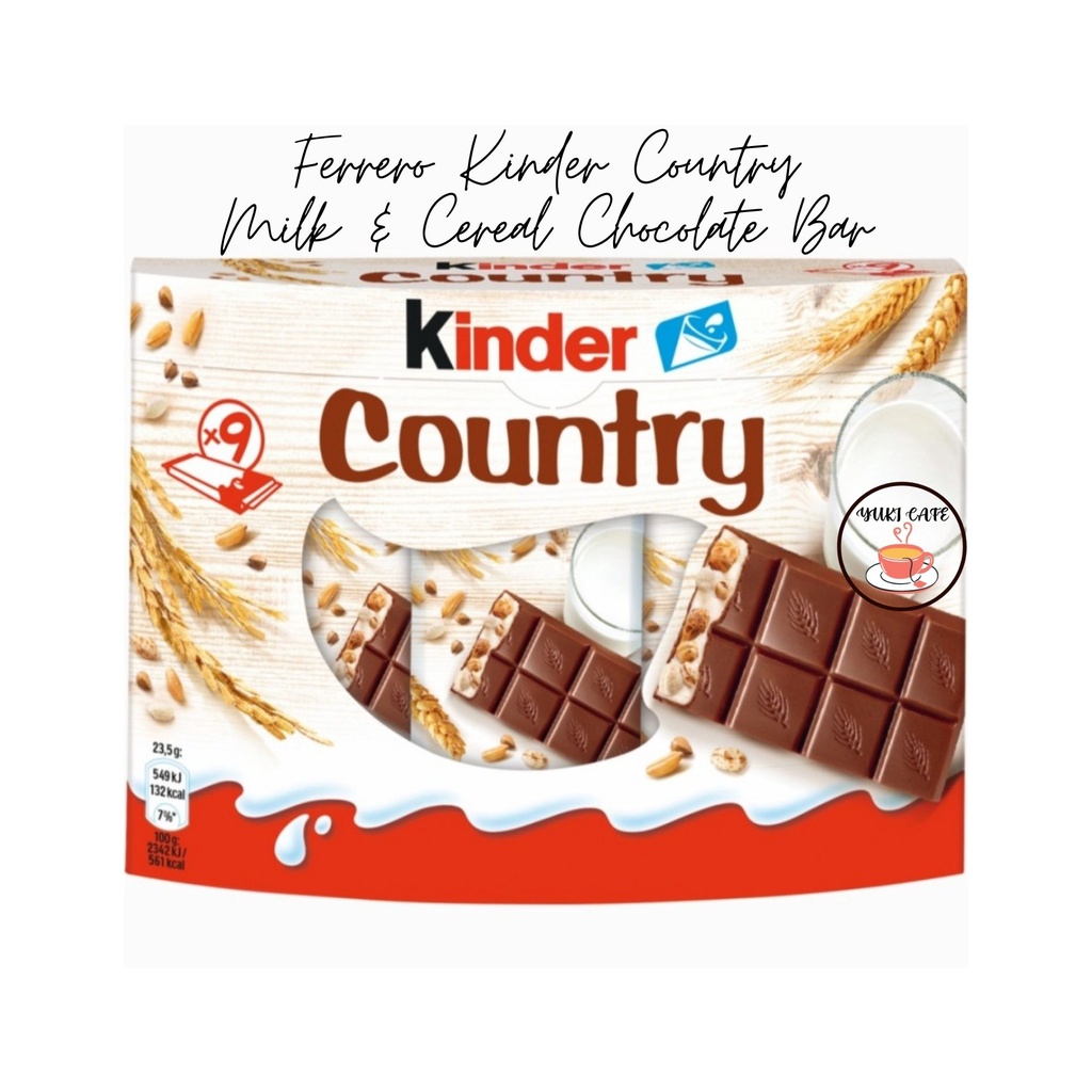 

COKELAT – FERRERO KINDER COUNTRY MILK & CEREAL CHOCOLATE BAR