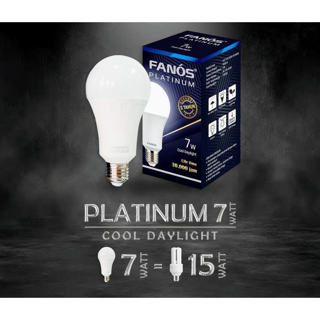 Lampu Led Fanos Platinum 7 watt