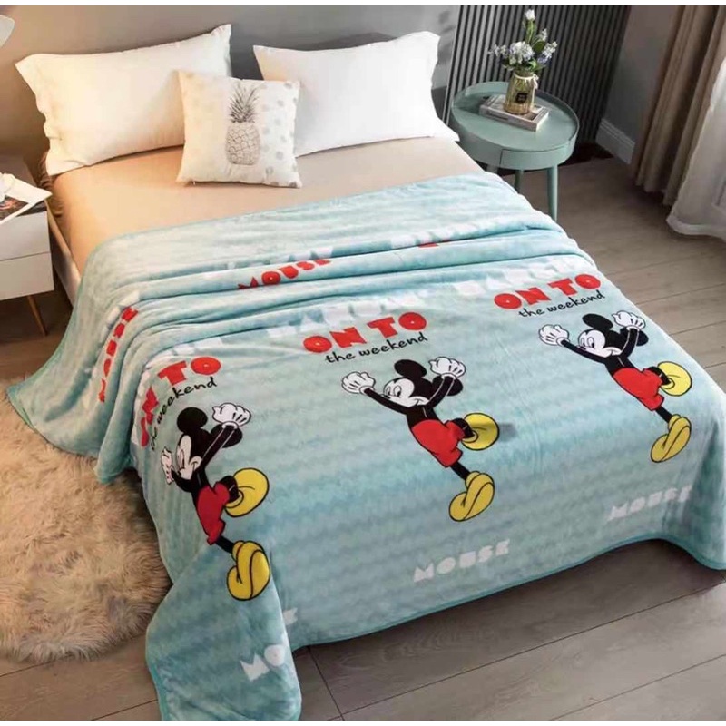 Selimut Bulu Karakter Super Halus Dan Lembut Ukuran 140x200 Termurah Bisa COD