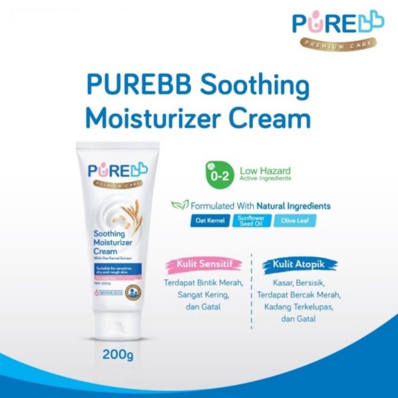 PURE BABY Soothing Moisturizer Cream 100gr dan 200gr