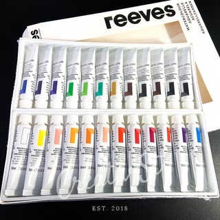  Reeves  24 Water Colour Set 10 ml Shopee Indonesia