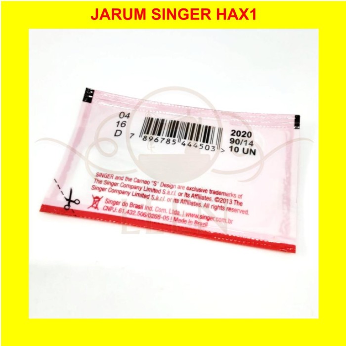 Jarum SINGER HA x 1 Mesin Jahit Klasik / Portable Rumah Tangga LEEN - 9