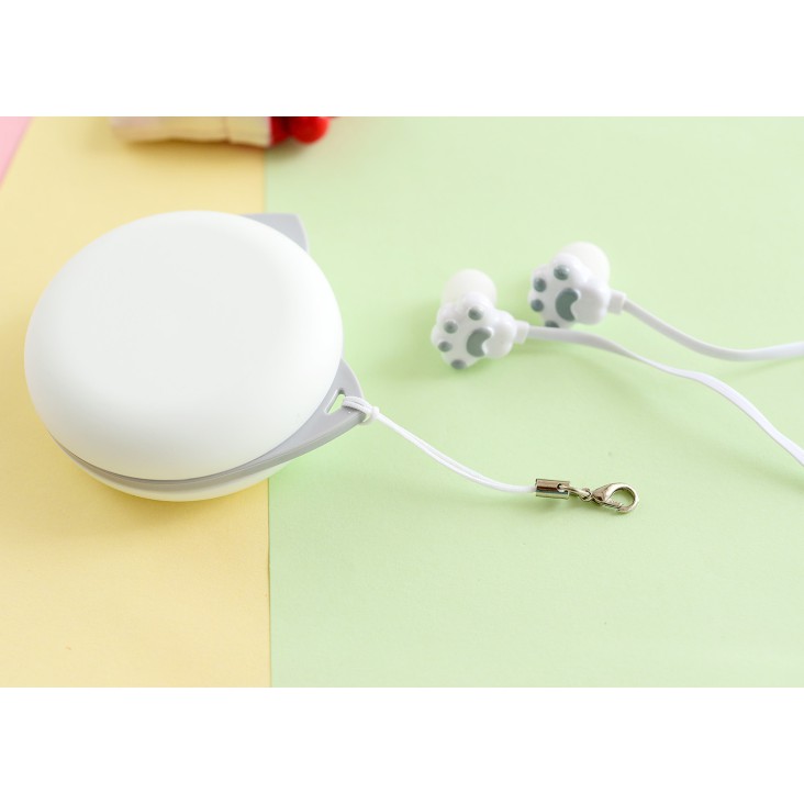 [M-133] Headset Earphone Karakter CAT PAW / KAKI KUCING / Earphone Bentuk TAPAK KAKI KUCING CAT CLAW