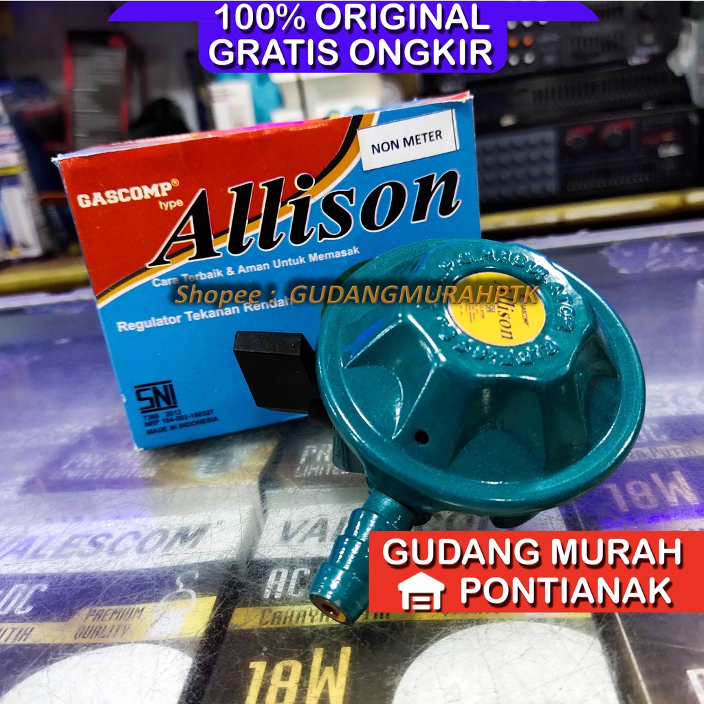 Regulator Gas ALS-3D Allison GASCOM kepala gas SNI