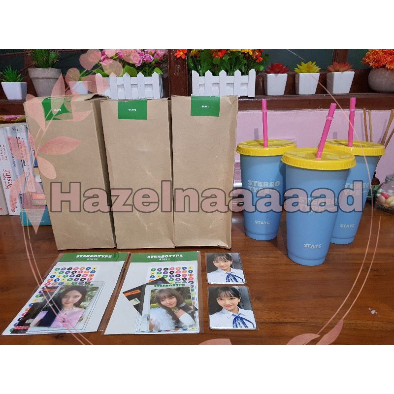 ‼️TEMPORARY CLOSE‼️[READY] STAYC Stereotype MD Decoset Reusable Cup Sumin Sieun Isa Seeun J Yoon