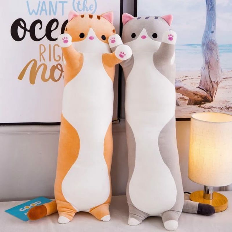 boneka guling kucing hadiah anak anak / guling kucing murah promo