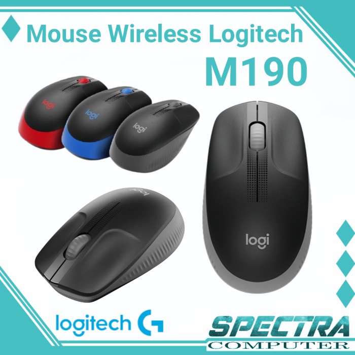 Mouse Wireless Logitech M190 - Logitech M 190 Mouse Wireless
