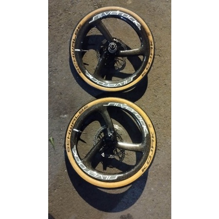 wheelset Silverock 16 349 Discbrake carbon