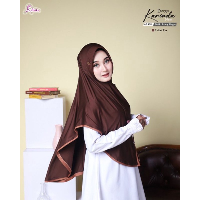 Abika hijab karinda bergo polos jumbo
