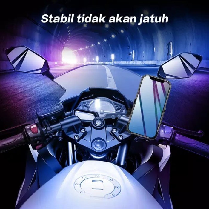 [ABIL JAYA PERKASA] HOLDER HANDPHONE HP GPS MOTOR ALUMUNIUM UNTUK NMAX AEROX LEXI