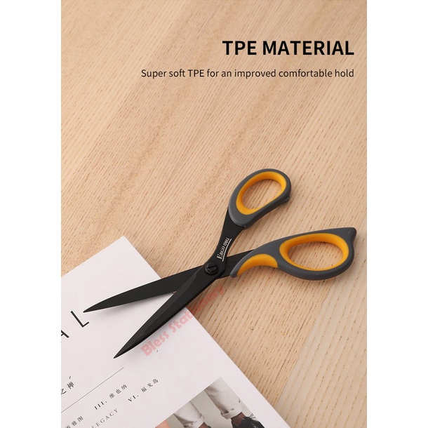 

CODE388 Deli Gunting anti lengket 210mm - Soft handle Scissors (E77757)