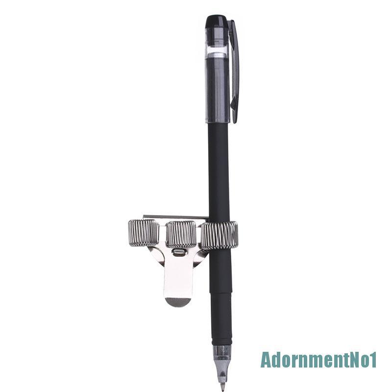 (AdornmentNo1) 1pc Klip Metal Elastis Holder Pulpen / Notebook