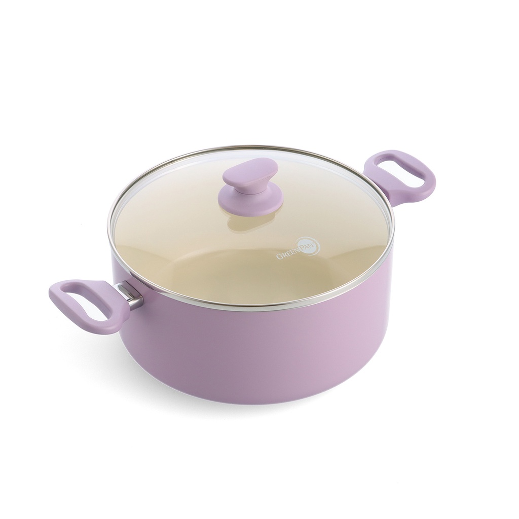 GreenPan Delight Lavender Covered Casserole With Lid 24 Cm / 2.13 L