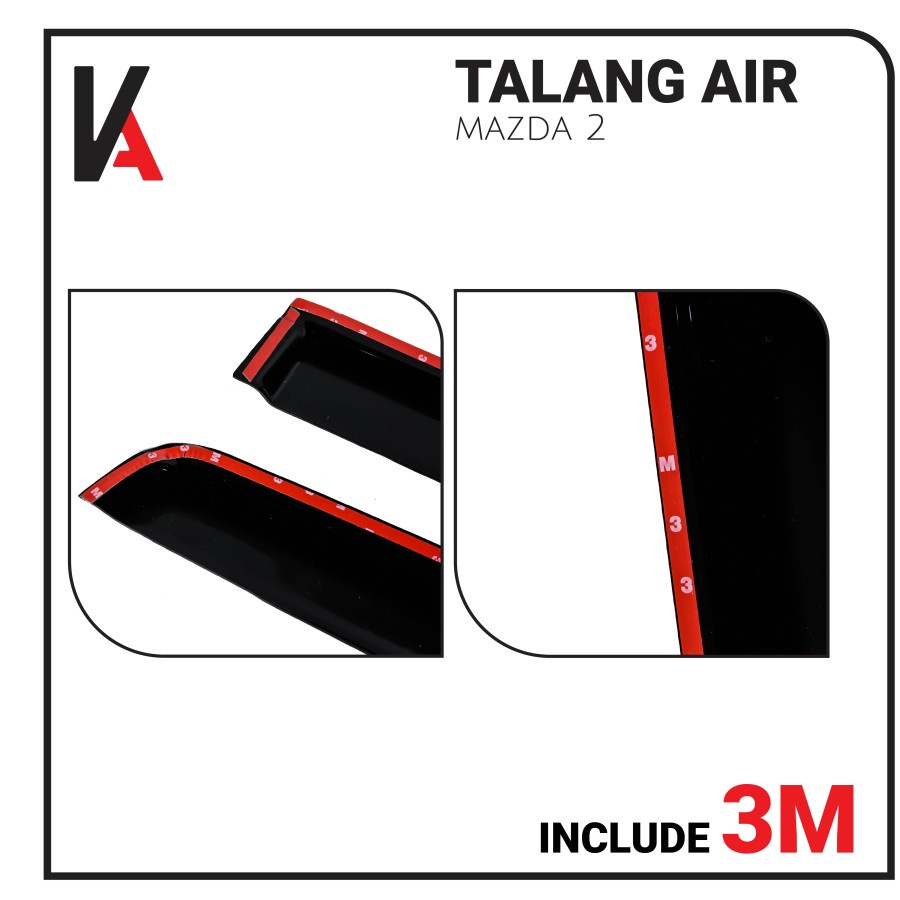 TALANG AIR PINTU MOBIL MAZDA 2 MODEL SLIM HIGH QUALITY