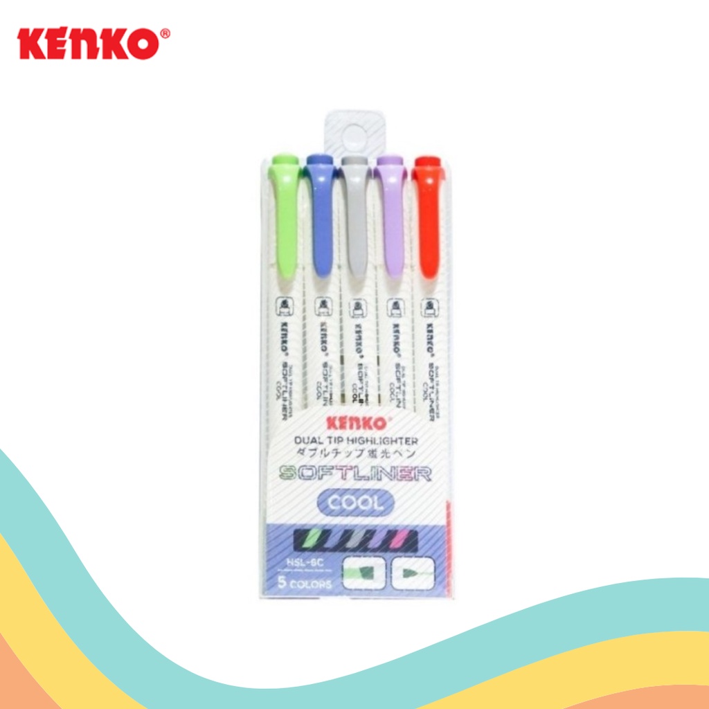 

HIGHLIGHTER KENKO DUAL TIP HSL-6C (1 SET)