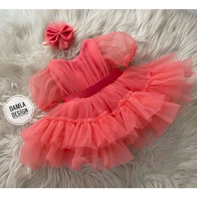DRESS ANAK PEREMPUAN GAUN PESTA ULANG TAHUN BAYI PEREMPUAN DRESS TUTU ANAK PEREMPUAN GAUN PESTA ULAN