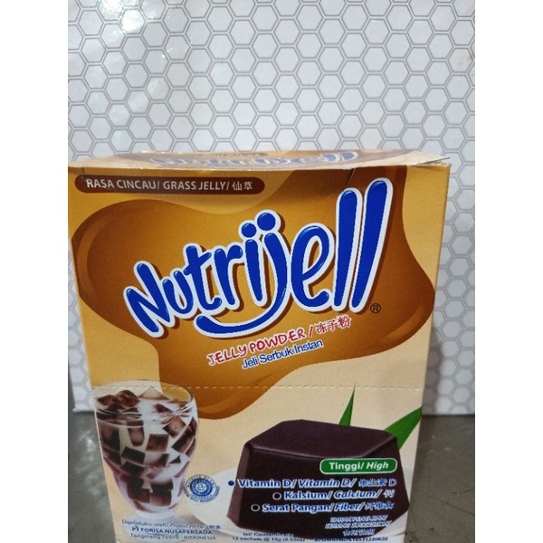 

NUTRIJEL JELLY POWDER / JELI SERBUK INSTAN RASA CINCAU 180GR 1 BOX ISI 12 SACHETS