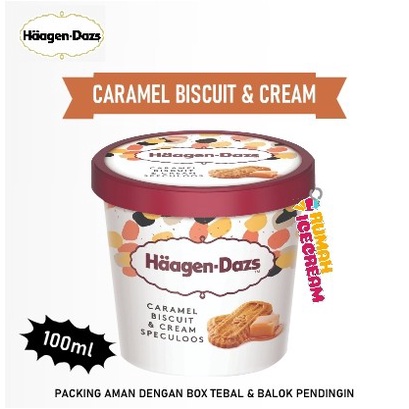 

Es krim Haagen Dazs Cup Caramel Biscuit & Cream