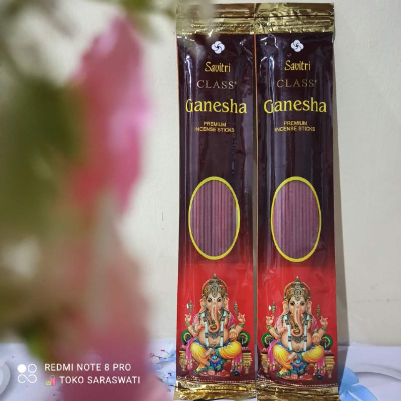 Hio Dupa Wangi Aromaterapi Oud Oudh Gaharu Ganesha Stick Merah