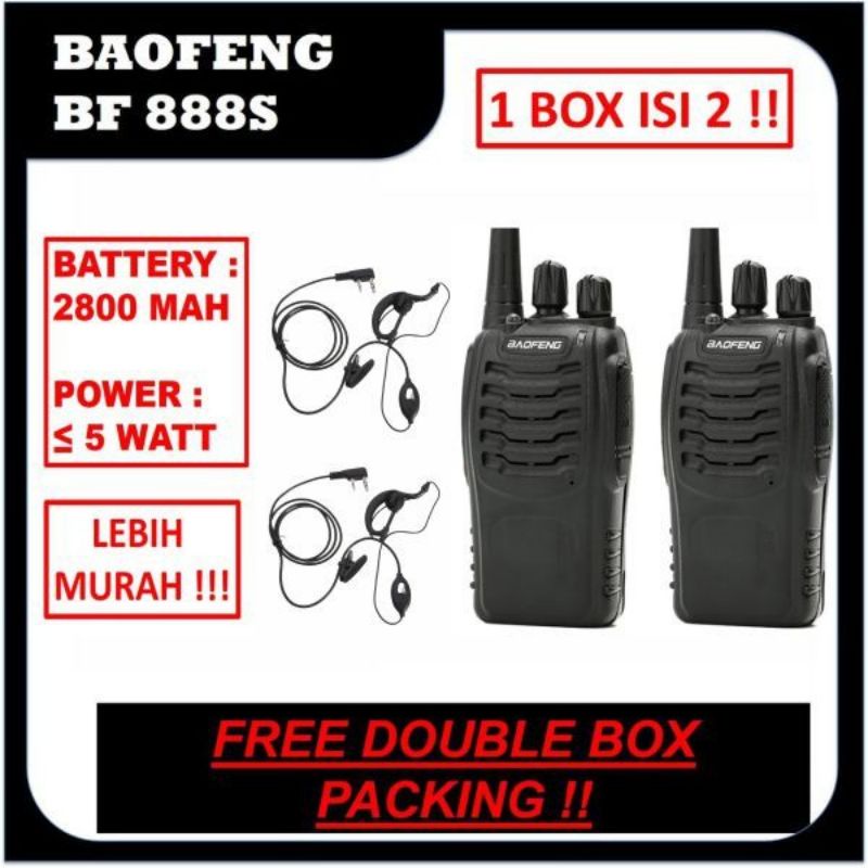 PROMO 2 UNIT HT BAOFENG BF888s
