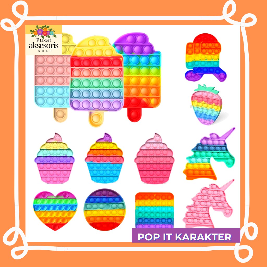 POP IT / POP IT RAINBOW / MAINAN ANAK POP IT / POP IT UNICORN / POP IT MURAH
