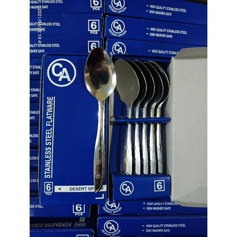 SENDOK MAKAN STAINLES ISI 12 PCS MURAH MERIAH