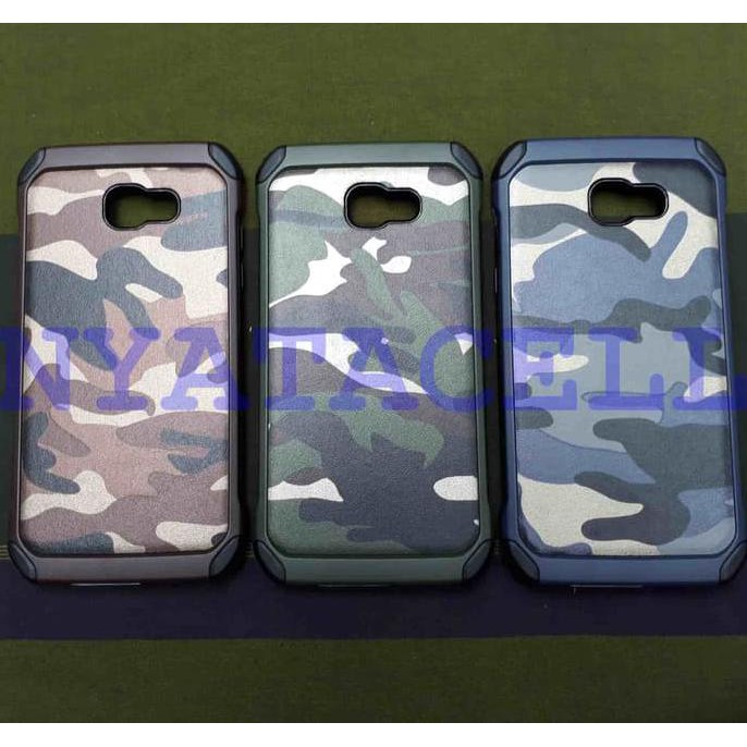 NEW CASE ARMY SAMSUNG A7 2017 A720 SOFT+HARD SLIM BACK COVER/SPIGEN/ARMOR - COKLAT MILENIA