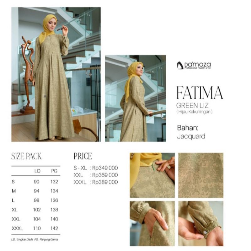 fatima green of damoza @saadah colection mutif ethica gebang