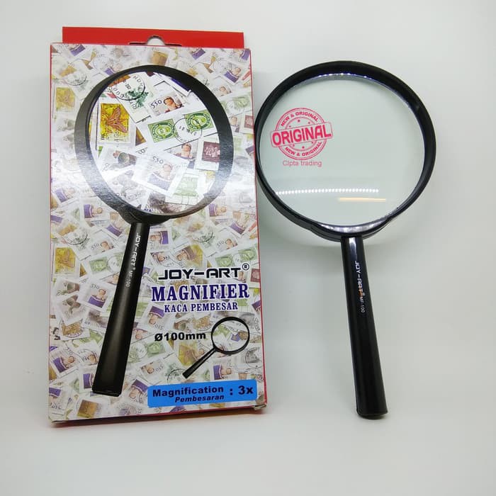 

Tinta Stempel - Plastik Wraping - Baterai Alkaline Magnifying Glass - Joyart - Kaca Pembesar 100Mm