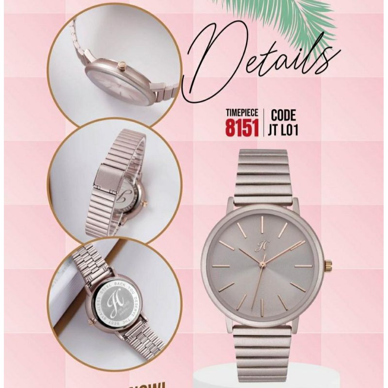 JIMS HONEY 8151 WATCH ORI JAM TANGAN WANITA STAINLESS ANTI AIR FASHION CEWE KOREA FREE EXCLUSIVE BOX