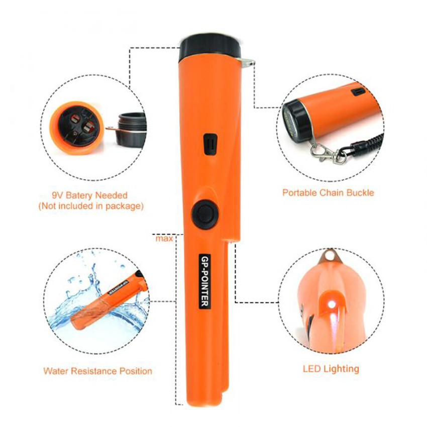 Metal Detector Underground Pinpointing Alat Pendeteksi Bahan Logam Otomatis Anti Air