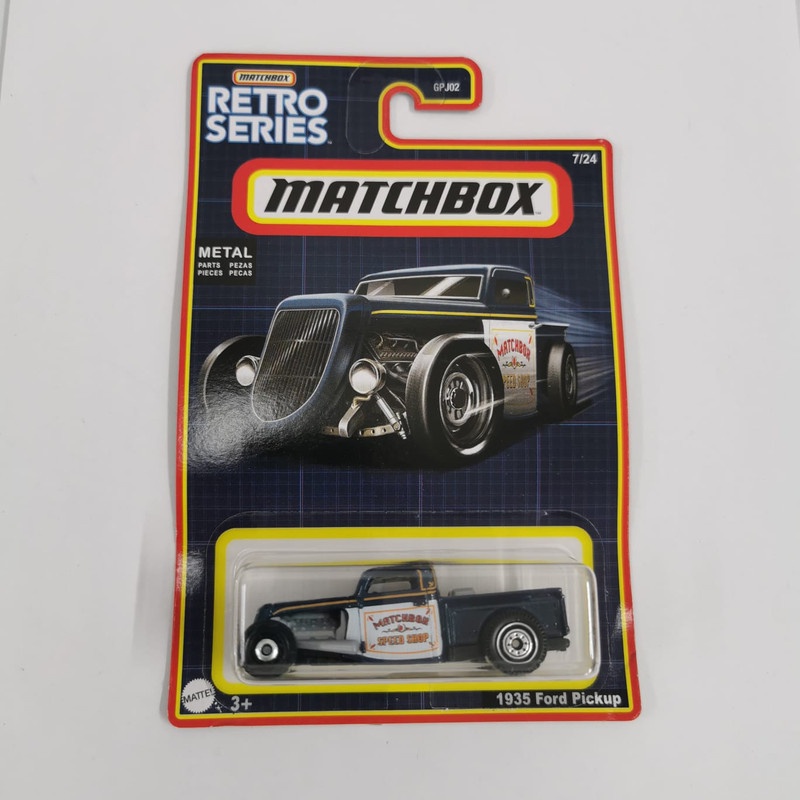 Matchbox Retro Series MBX 1935 Ford Pickup Hitam Speed Shop Pick Up