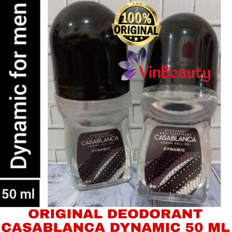 ORIGINAL DEODORANT ROLL ON CASABLANCA DYNAMIC 50 ML / ROLL ON DEODORAN CASABLANCA