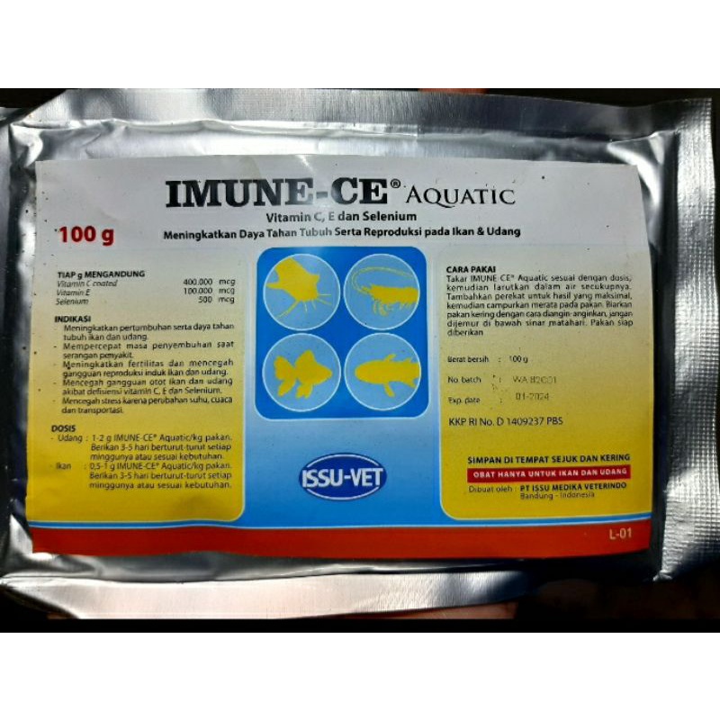 IMUNE CE AQUATIC Imun ce Vitamin Ikan dan Udang