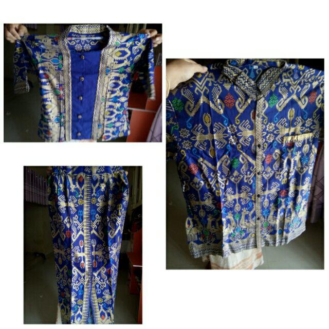 (best Seller) Couple Narita Prodo Panjang Family Kutubaru Modern Batik Keluarga Setelan Batik Wanita